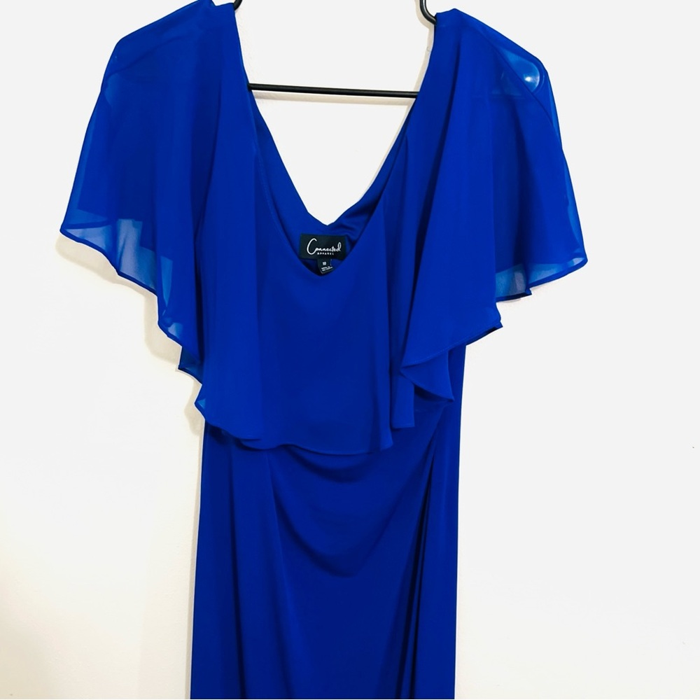 Connected Apparel Vibrant Blue Dress